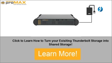 Turn your thunderbolt storage into shared storage